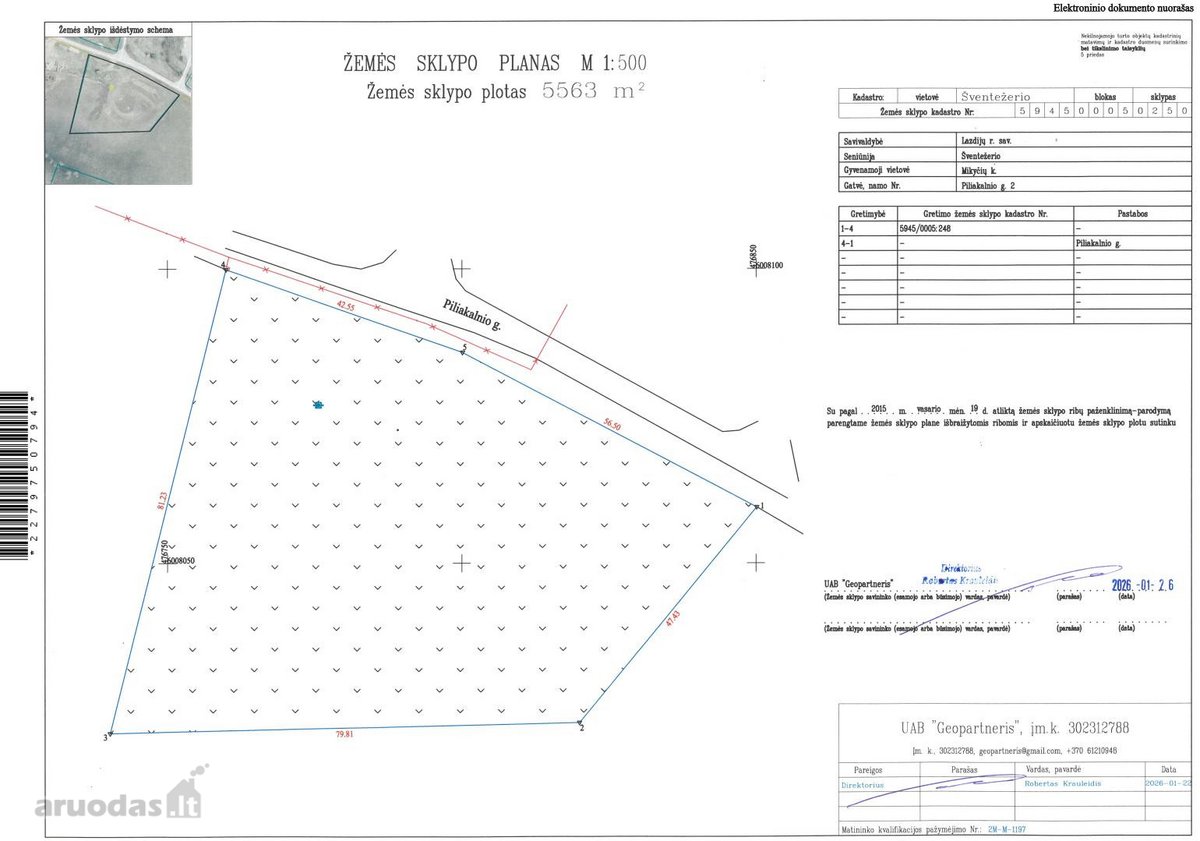 Parduodamas 0.5563 ha Lazdijų r. sav., - nuotraukos Nr. 3