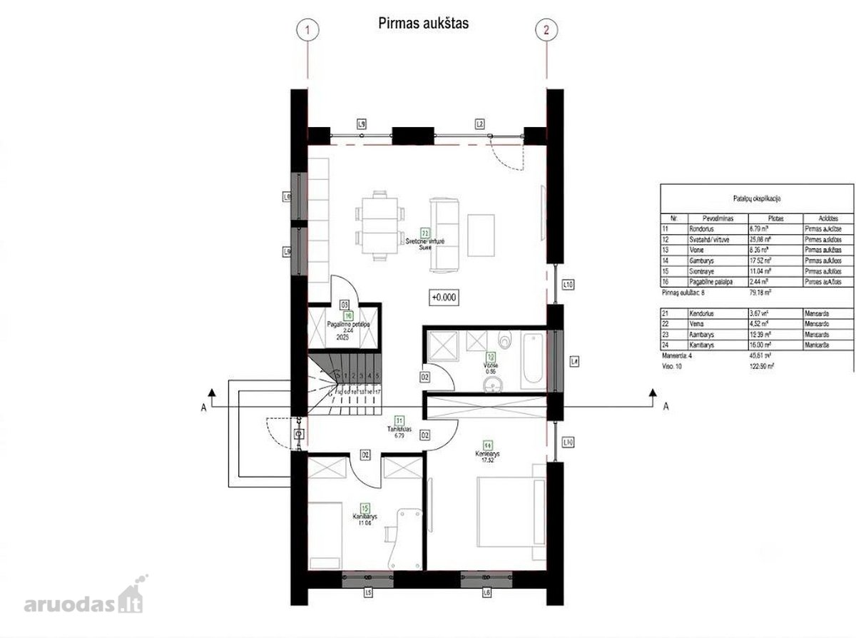 Parduodamas 123 m² namas naujai - nuotraukos Nr. 16