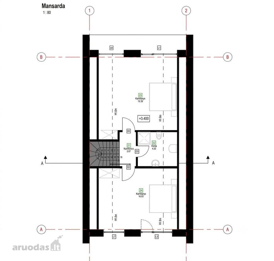 Parduodamas 123 m² namas naujai - nuotraukos Nr. 17
