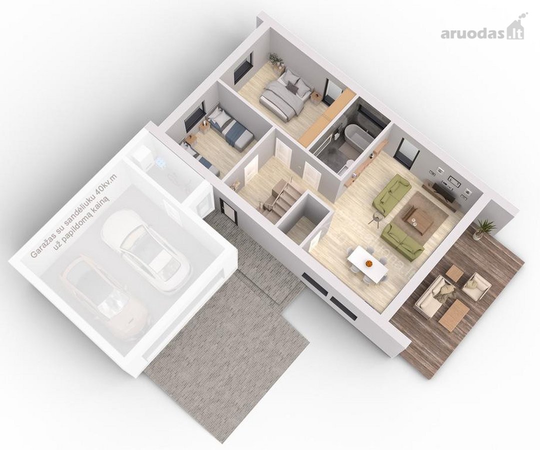 Parduodamas 123 m² namas naujai - nuotraukos Nr. 3