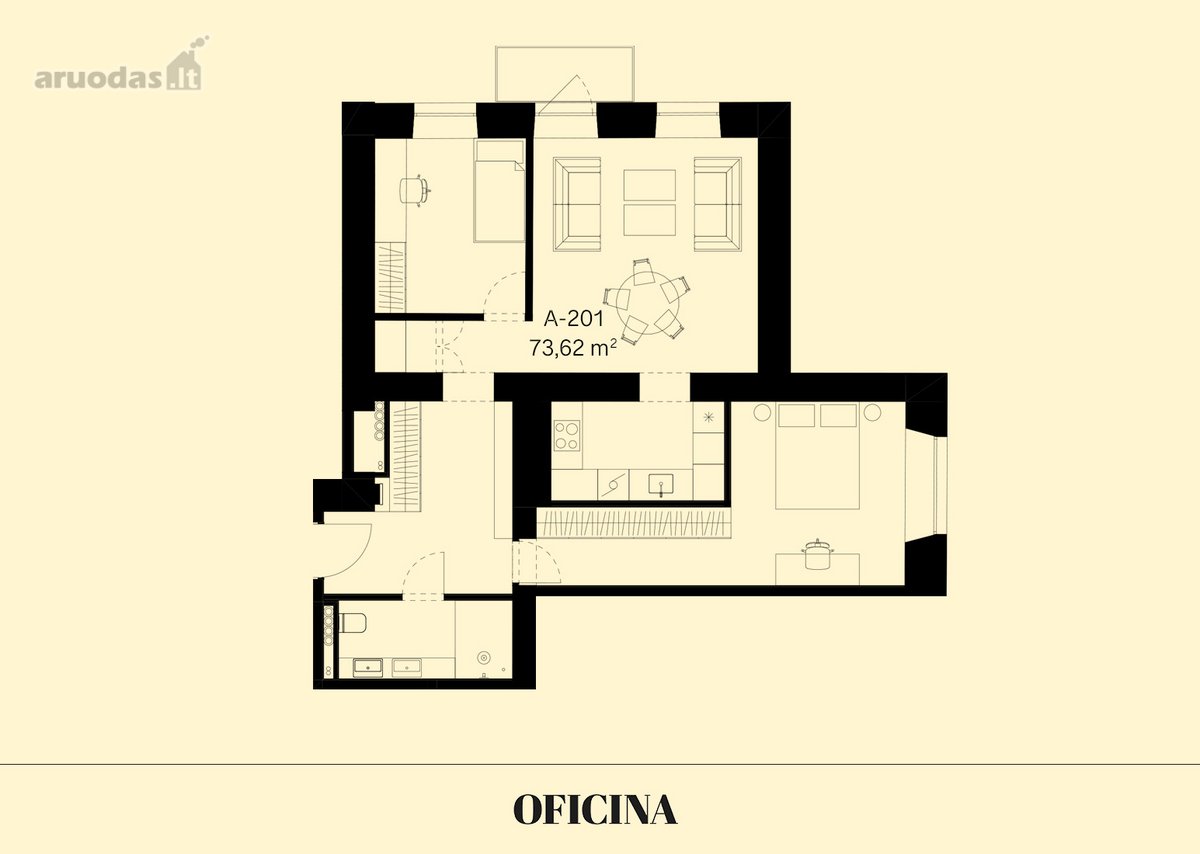 Apartamentai Oficina projekto istoriniame - nuotraukos Nr. 9
