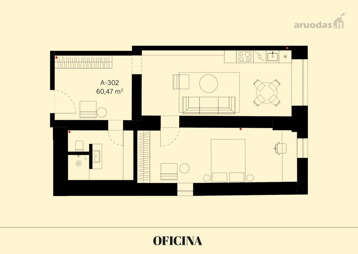 Apartamentai Oficina projekto istoriniame - nuotraukos Nr. 7