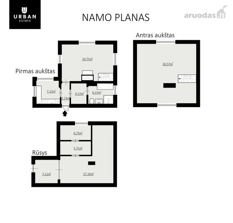 Individualus Gyvenamasis Namas Su Erdviu - nuotraukos Nr. 15