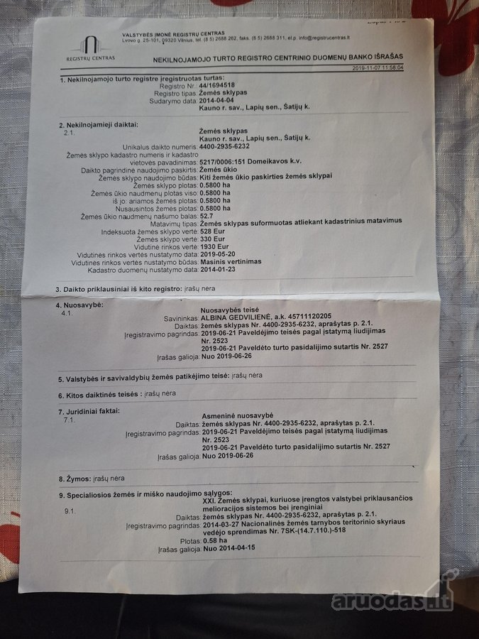 Parduodamas žemės ūkio paskirties sklypa.šale - nuotraukos Nr. 4