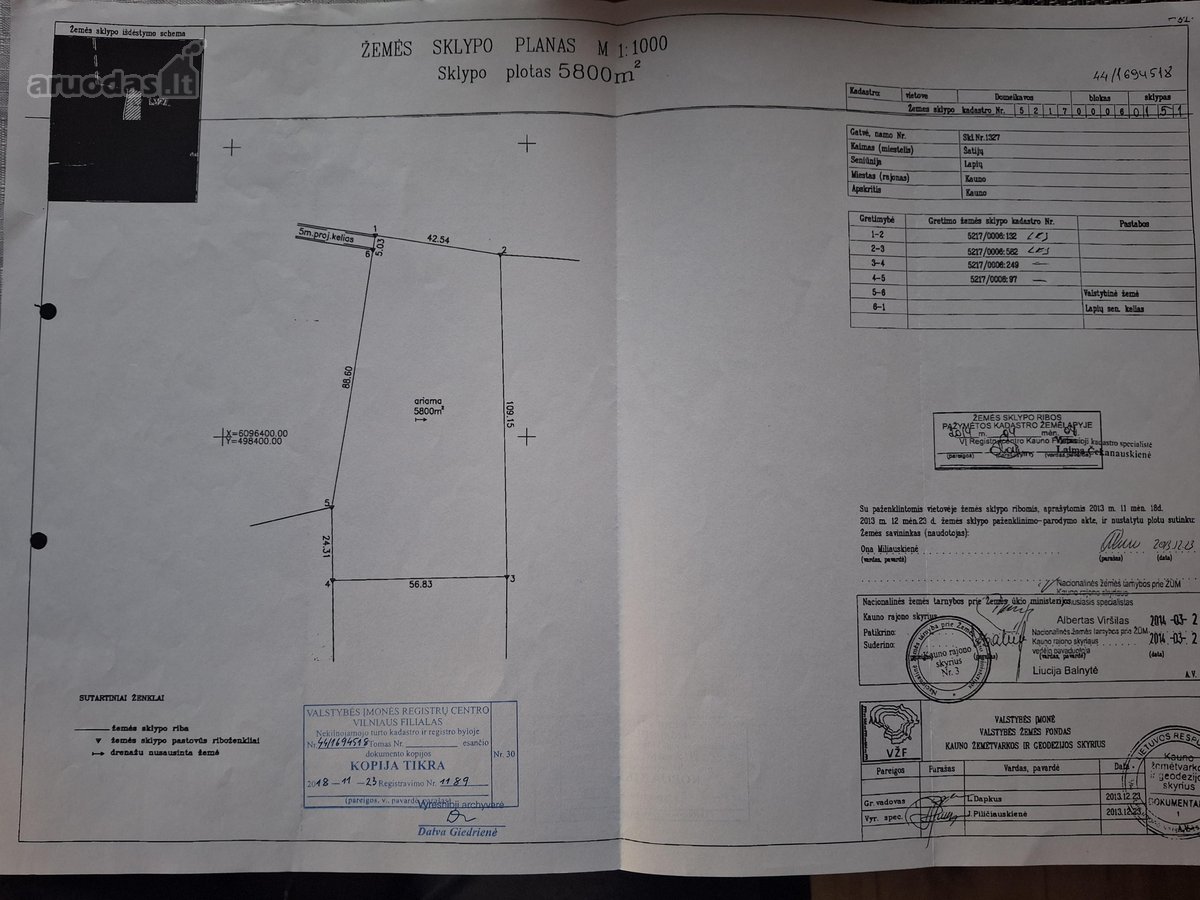 Parduodamas žemės ūkio paskirties sklypa.šale - nuotraukos Nr. 3