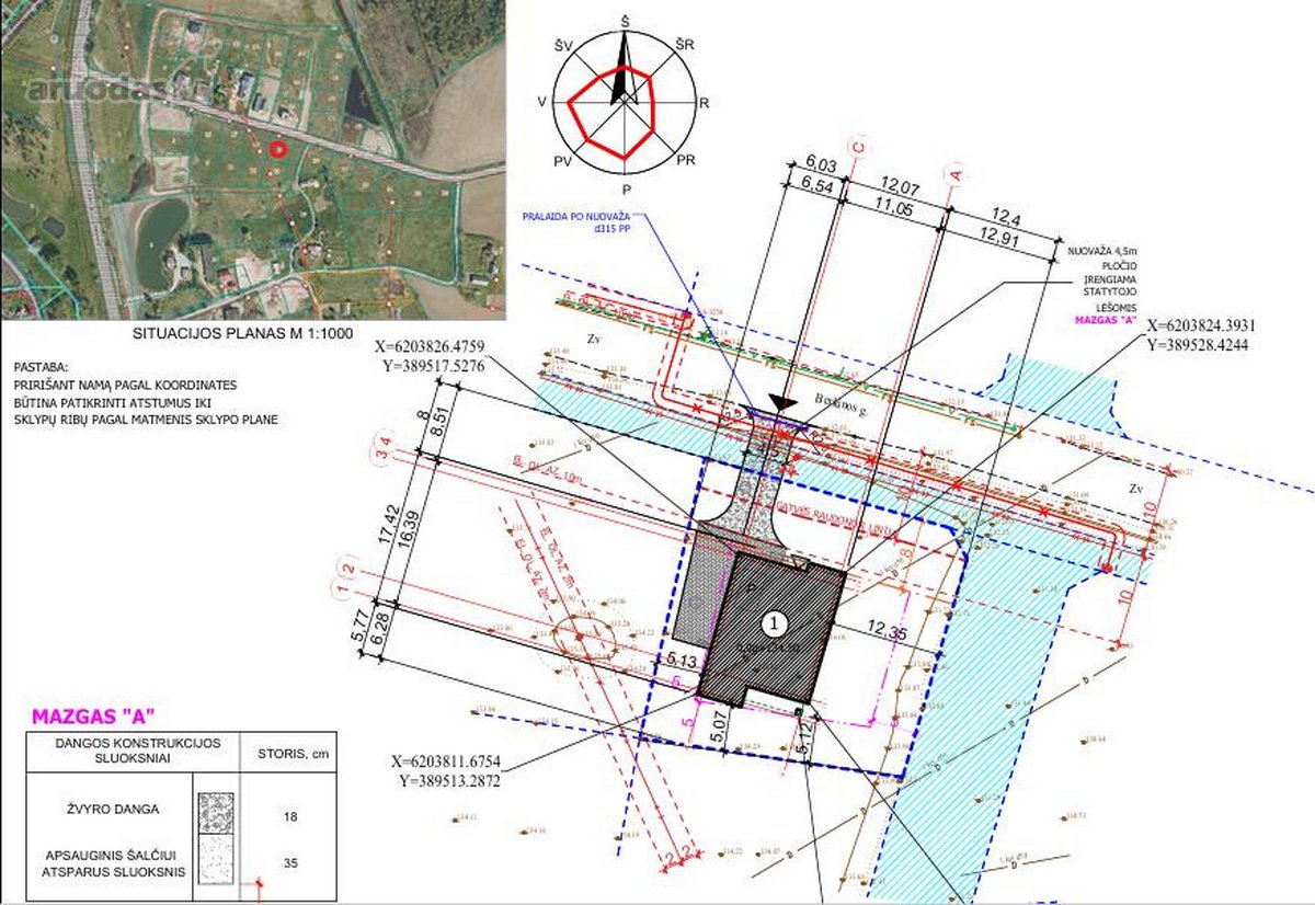 Parduodamas sklypas su namo projektu (147kv) - nuotraukos Nr. 7