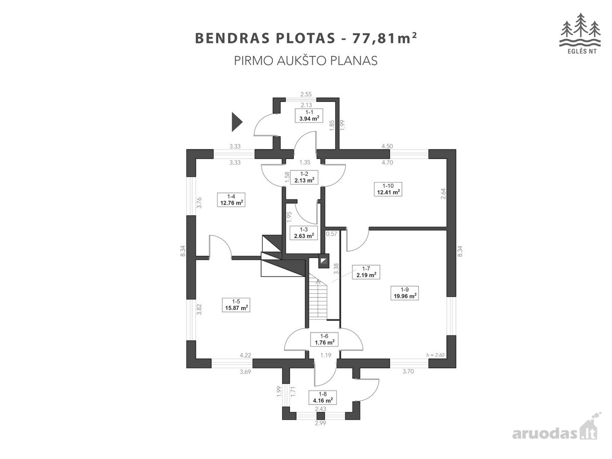 Parduodamas Gyvenamasis Namas Su Erdviu 43 A - nuotraukos Nr. 11