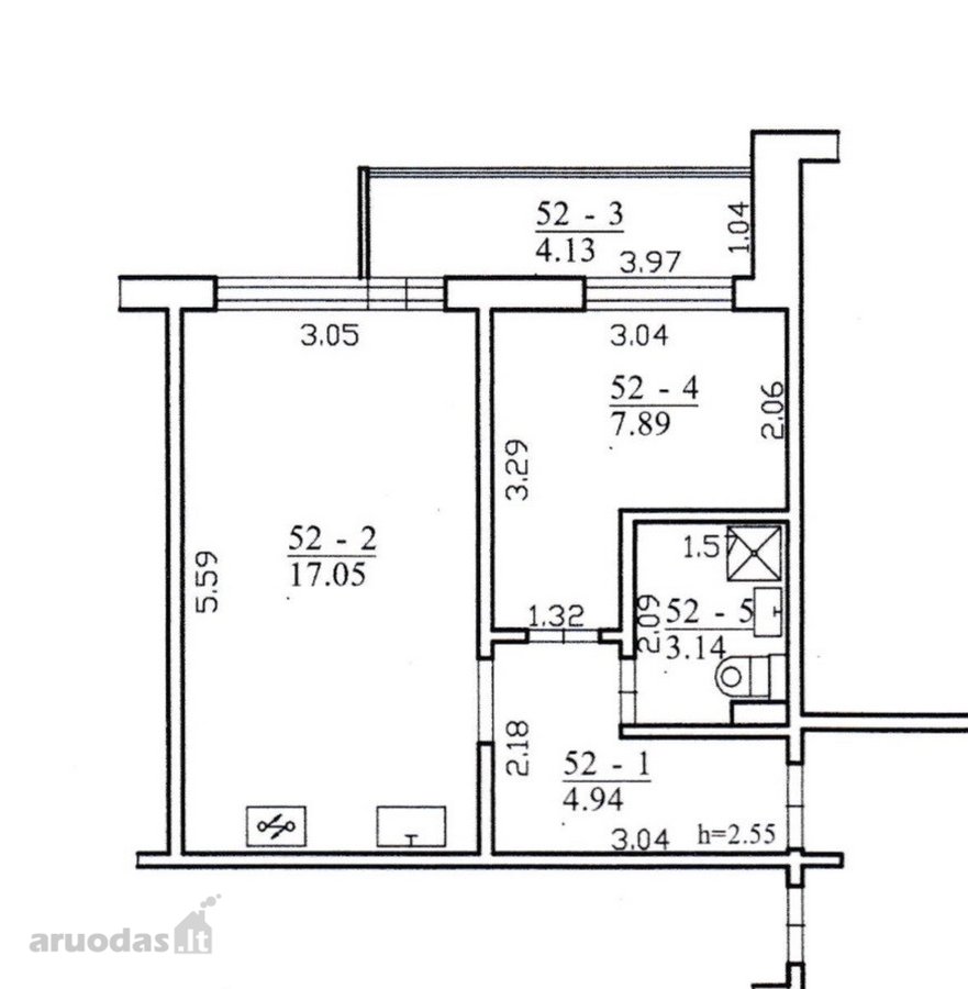 Parduodamas 1,5 Kambarių Butas Šiaurės pr, - nuotraukos Nr. 19