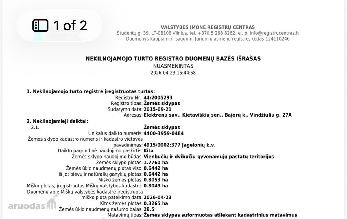 Parduodamas išskirtinis net 170 arų (1,7 ha) - nuotraukos Nr. 8