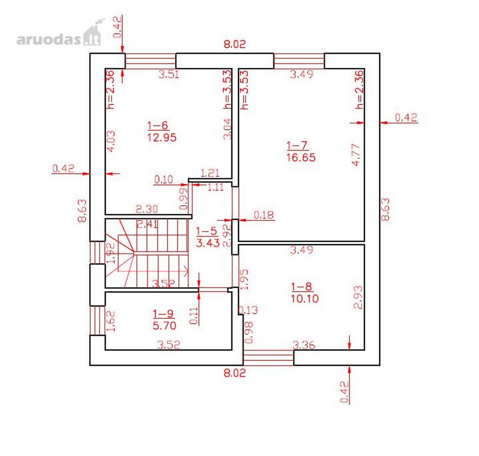 Parduodamas A++ klasės namas su 3,6 a. žemės - nuotraukos Nr. 7