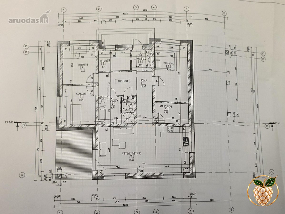 Erdvus 125,18 M² Namas 15 Arų Sklype 3 - nuotraukos Nr. 32