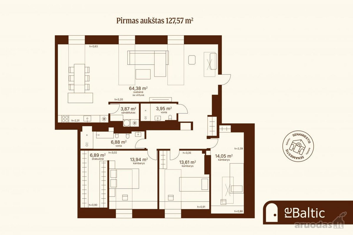 Išskirtinis, kokybiškai ir jaukiai įrengtas 4 - nuotraukos Nr. 27