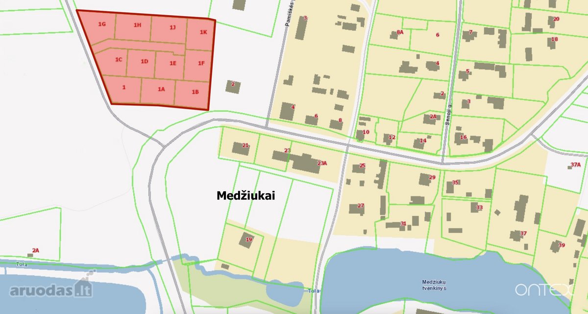 Parduodami sklypai namų statybai Medžiukuose - nuotraukos Nr. 7