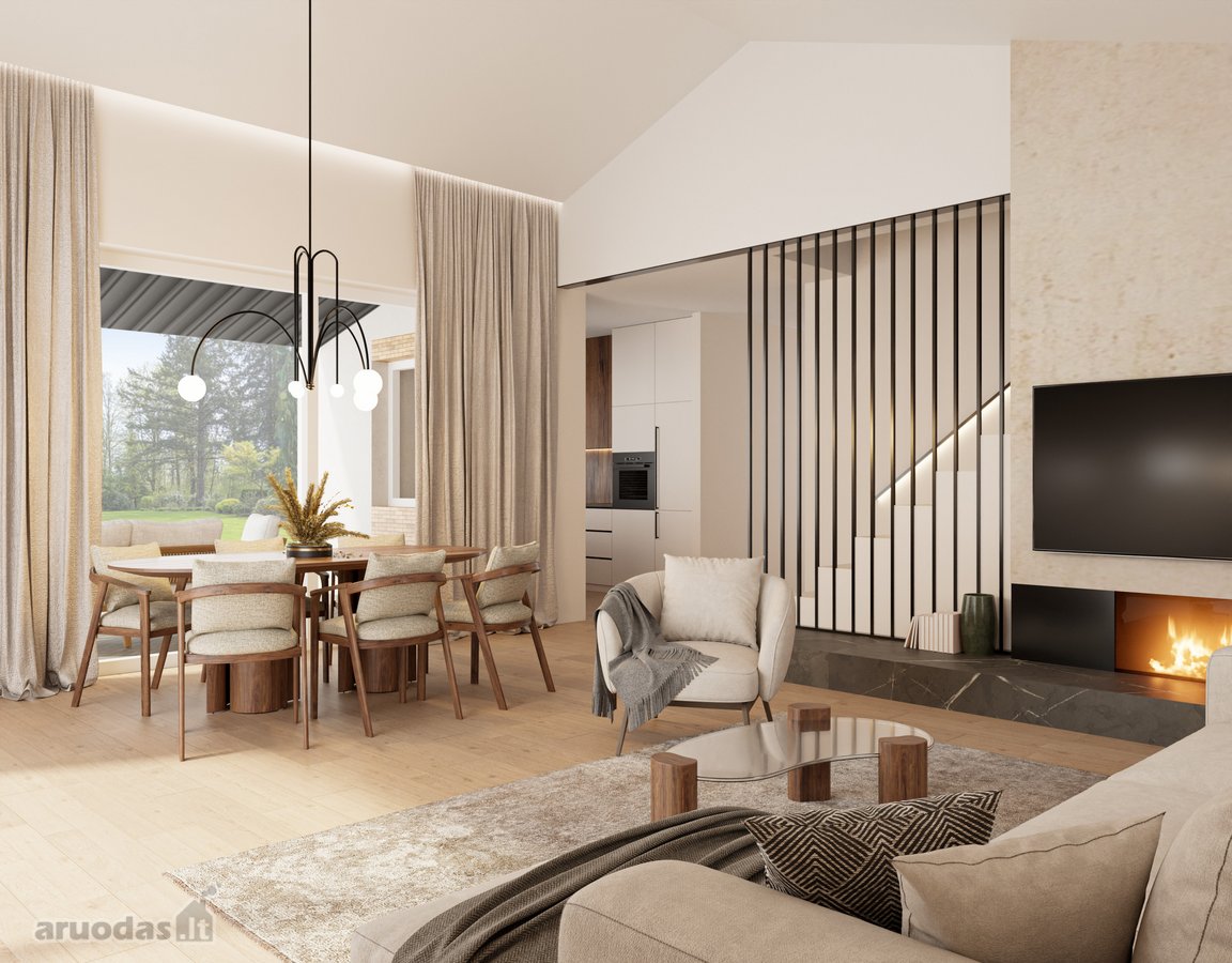 Erdvus 175 M² Vienbutis Namas Su Garažu Ir 10 - nuotraukos Nr. 11