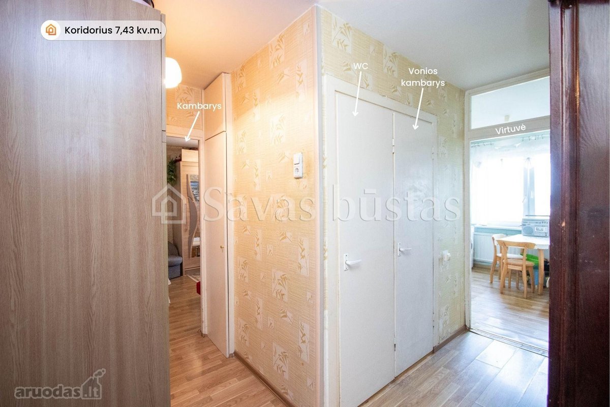 Parduodamas 1 kambario, naujo plano butas - nuotraukos Nr. 12