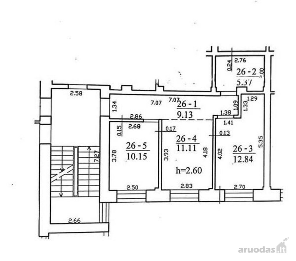 Parduodamas 48,6 m² butas vienoje patogiausių - nuotraukos Nr. 11