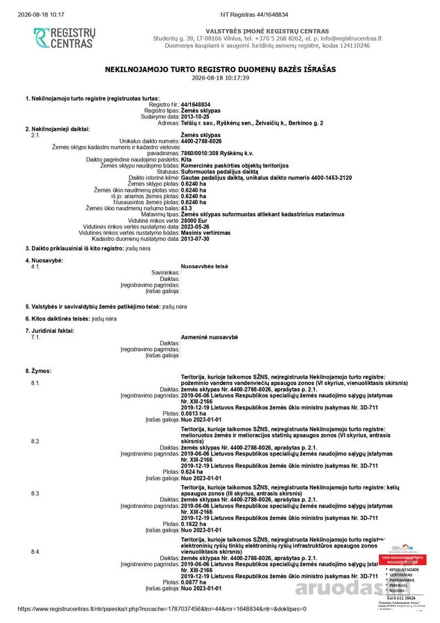 Parduodamas komercinės paskirties sklypas - nuotraukos Nr. 7