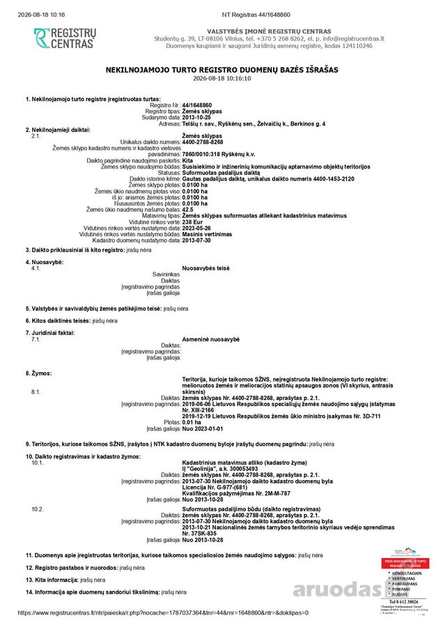 Parduodamas komercinės paskirties sklypas - nuotraukos Nr. 9