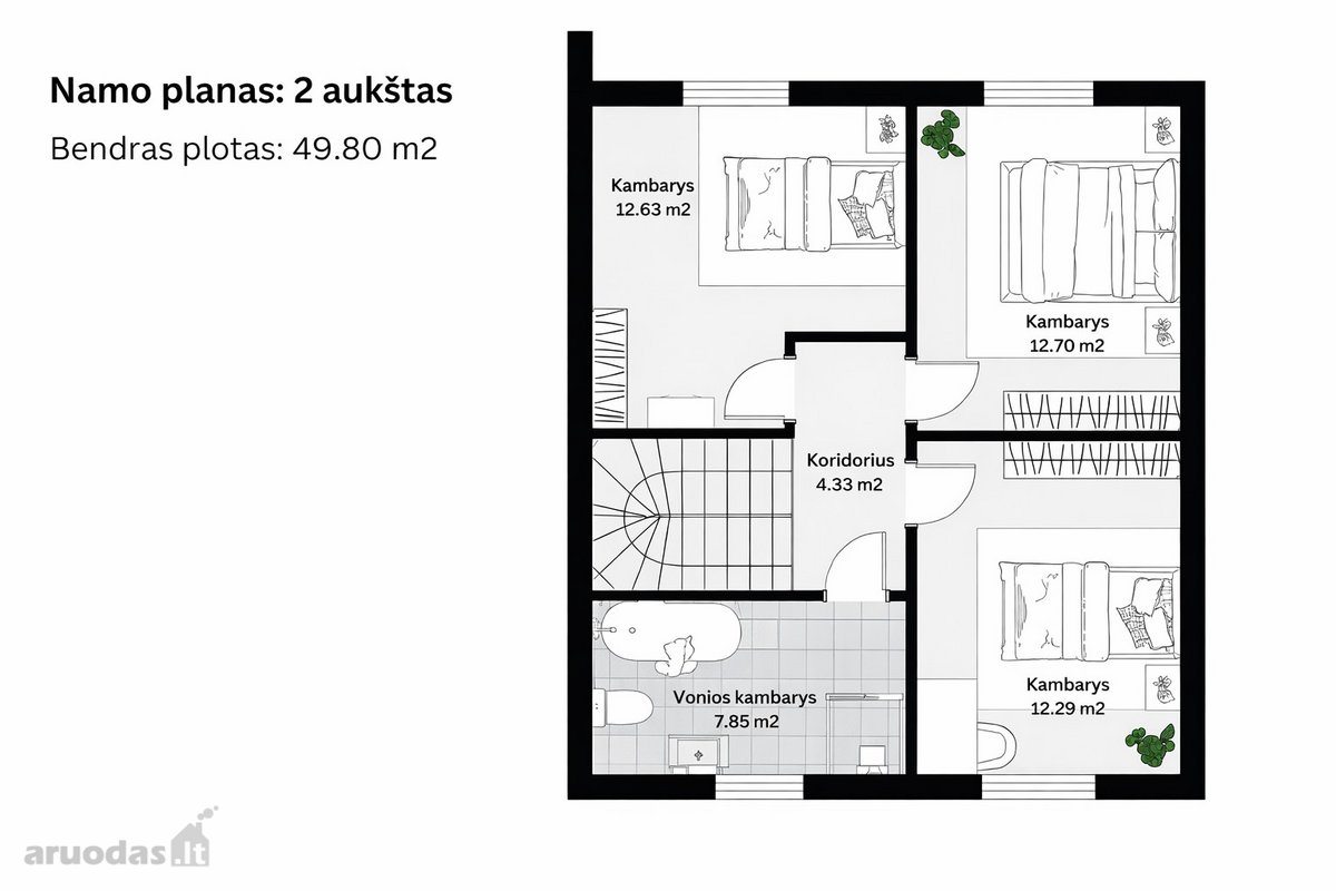 Parduodamas Individualus Namas Su Garažu Ir - nuotraukos Nr. 15