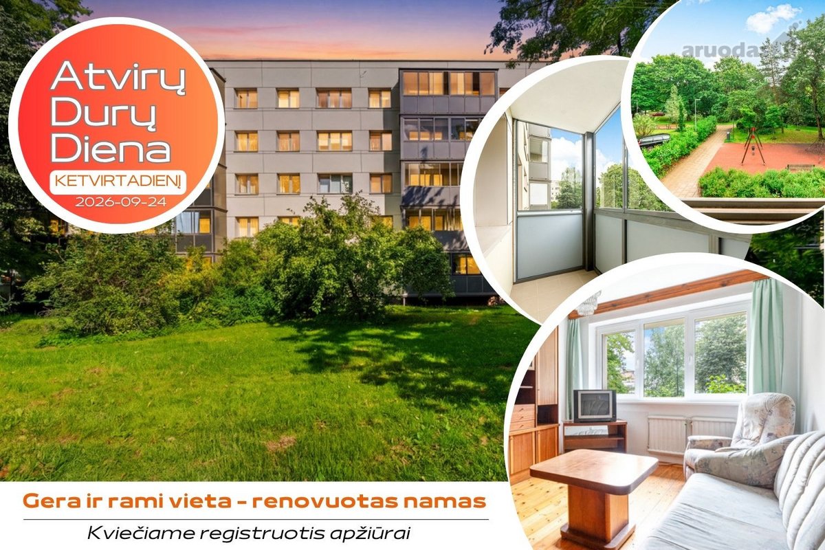 Šviesus, saulėtas ir šiltas 2 kambarių butas - nuotraukos Nr. 15