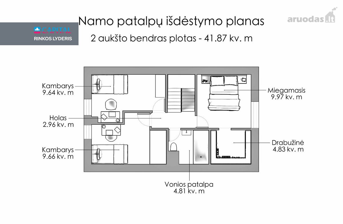 Parduodamas Pilnai Įrengtas Ir Dar Niekieno - nuotraukos Nr. 34