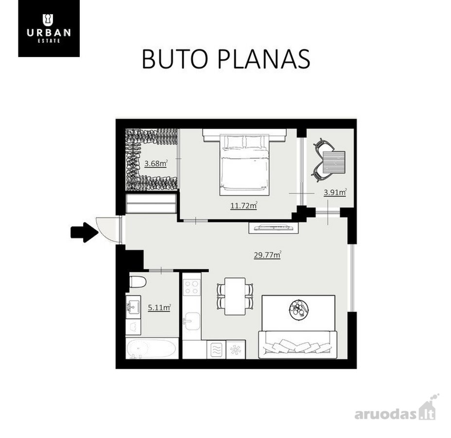 Kokybiško Ir Modernaus Įrengimo Butas Su - nuotraukos Nr. 24