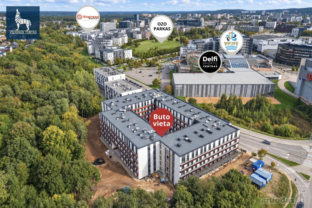 Nuomojamas naujas, pilnai įrengtas 1 kambario - nuotraukos Nr. 25