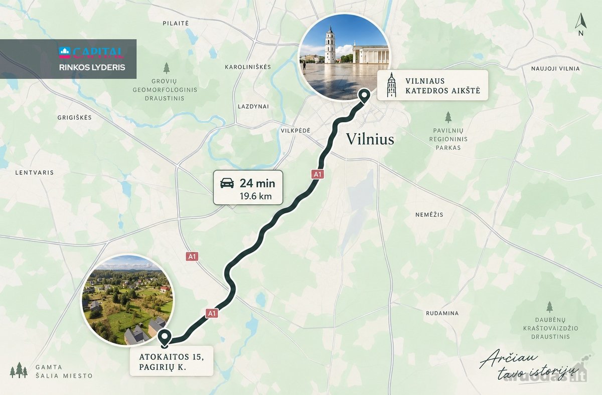 Parduodamas 17,60 Arų Namų Valdos Sklypas - nuotraukos Nr. 16