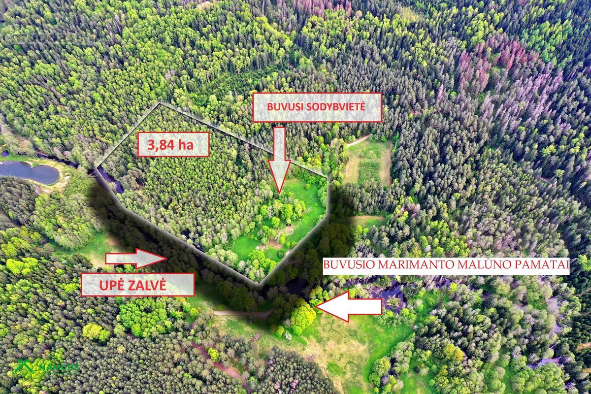 Parduodama sodybvietė ant Zalvės upės kranto, - nuotraukos Nr. 15
