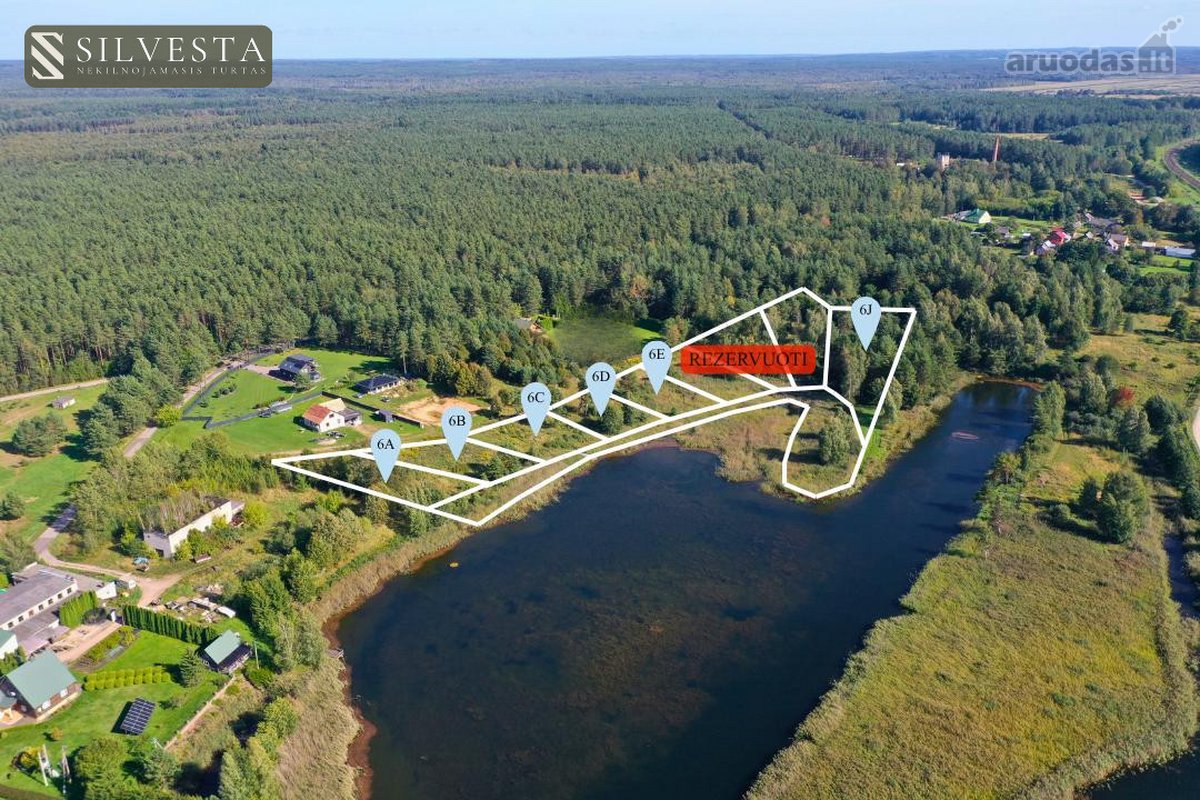 Parduodami sklypai Žvejų g., Kalveliai, su - nuotraukos Nr. 2