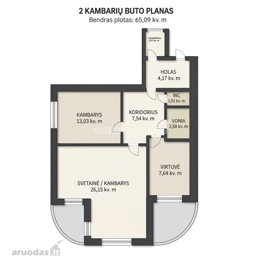 Nuomojamas Jaukus Ir Erdvus 2 Kambarių Butas - nuotraukos Nr. 8