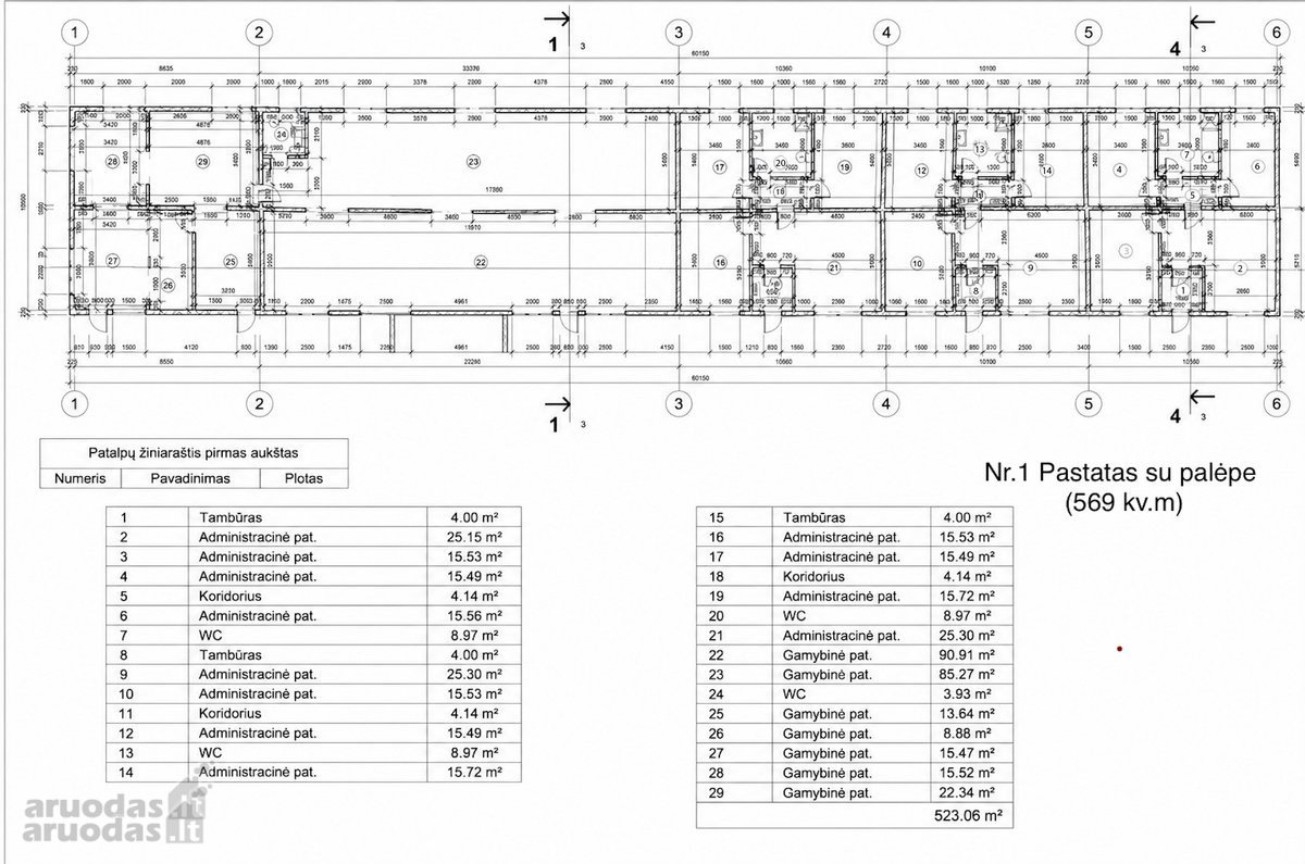 Parduodamas verslo pastatas 569 m2 su - nuotraukos Nr. 19