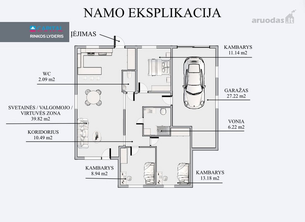 Parduodamas Naujos Statybos, Pilnai Įrengtas - nuotraukos Nr. 22