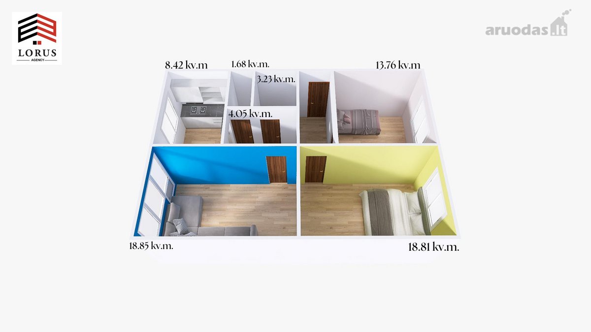 Erdvus 3 Kambarių Butas Šalia Vingio Parko – - nuotraukos Nr. 5