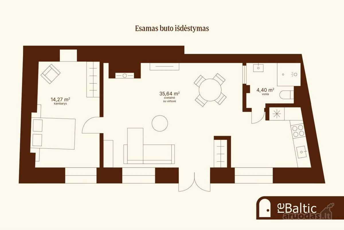 Išskirtinis butas prestižinėje vietoje - nuotraukos Nr. 16