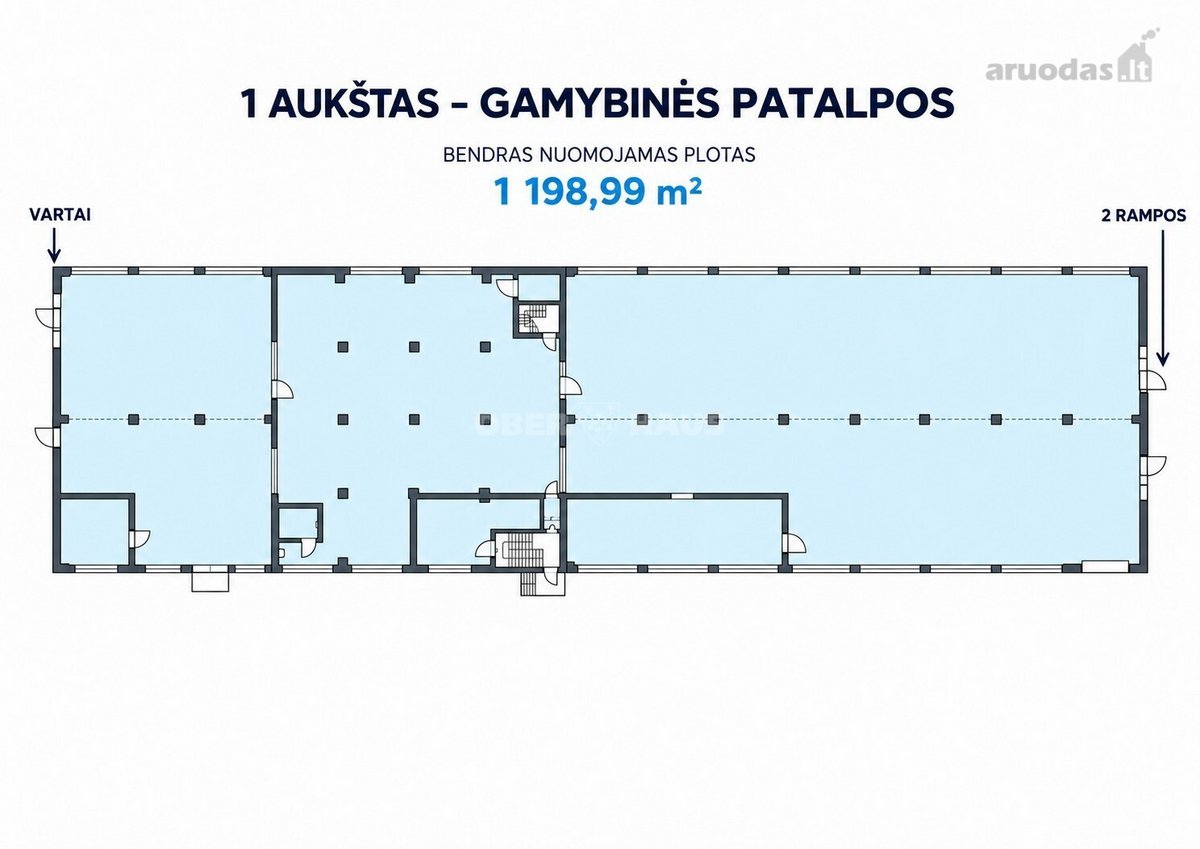 Nuomojamos 1 686,82 M² Gamybinės Ir - nuotraukos Nr. 16
