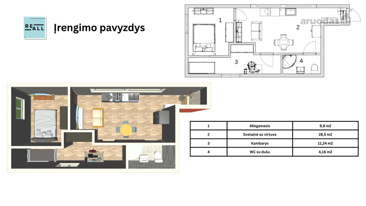 Parduodamos 53,70 m² komercinės patalpos Su - nuotraukos Nr. 16