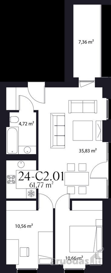 „Trinyčių rezidencija“ - modernus 5 ha - nuotraukos Nr. 17