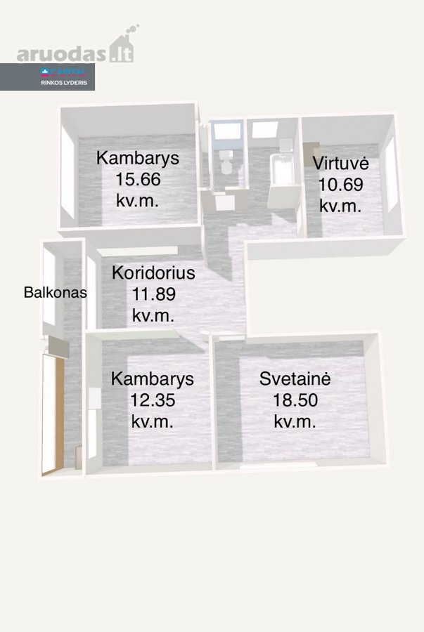 3 Kambarių Butas Su Garažu Ir Žeme Alytuje - nuotraukos Nr. 19