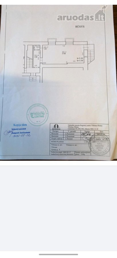 32 kvm patalpos cokoliniame aukste su atskiru - nuotraukos Nr. 8