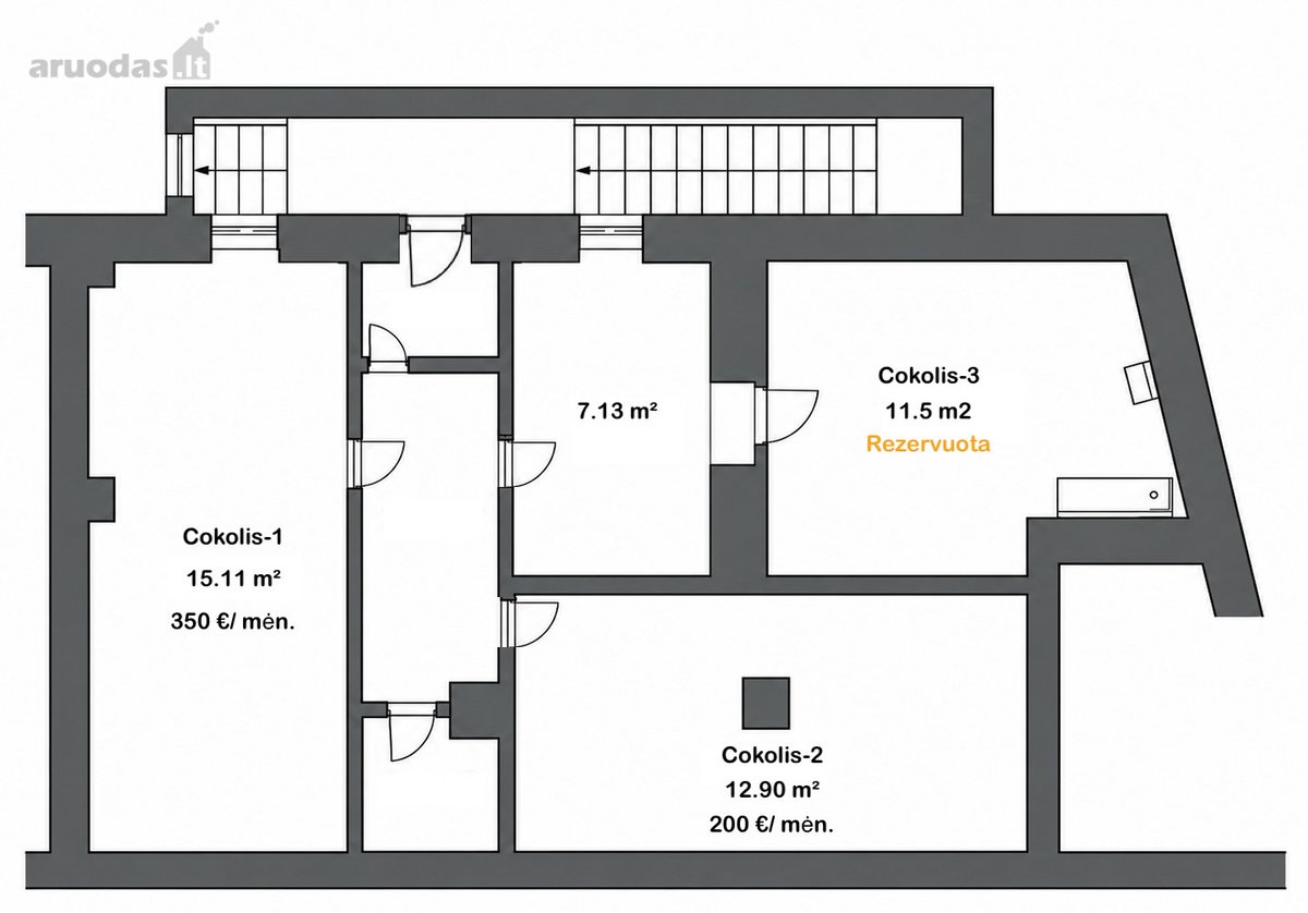 Nuomojami funkcionalūs kabinetai ir cokolinės - nuotraukos Nr. 25