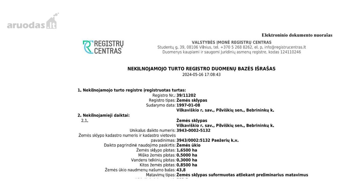 Parduodami du gretimi sklypai bendro 3.3 ha - nuotraukos Nr. 2