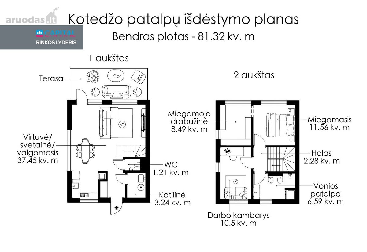 Parduodamas Modernus Ir Funkcionalus A+ - nuotraukos Nr. 21