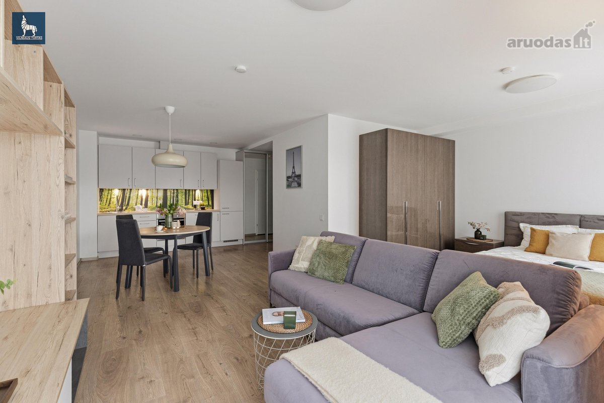 Parduodamas erdvus 44,32 m² 1 kambario butas - nuotraukos Nr. 2