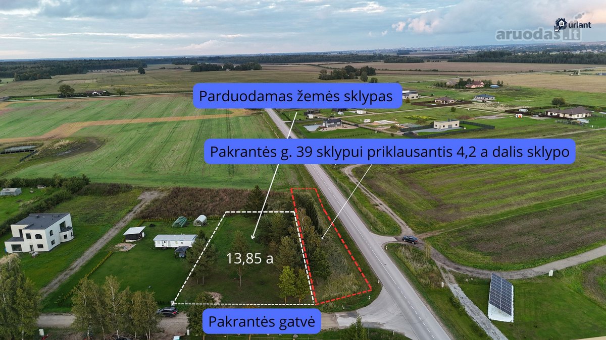 Parduodamas 13,85 A Žemės Sklypas Šalia Bubių - nuotraukos Nr. 2