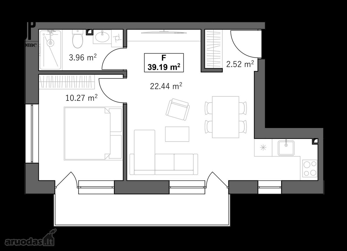 „Up Home“ – modernus, jaukus 14 butų, A++ - nuotraukos Nr. 9