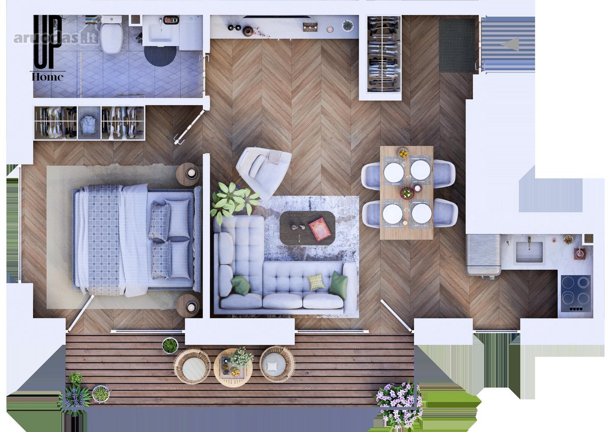 „Up Home“ – modernus, jaukus 14 butų, A++ - nuotraukos Nr. 10