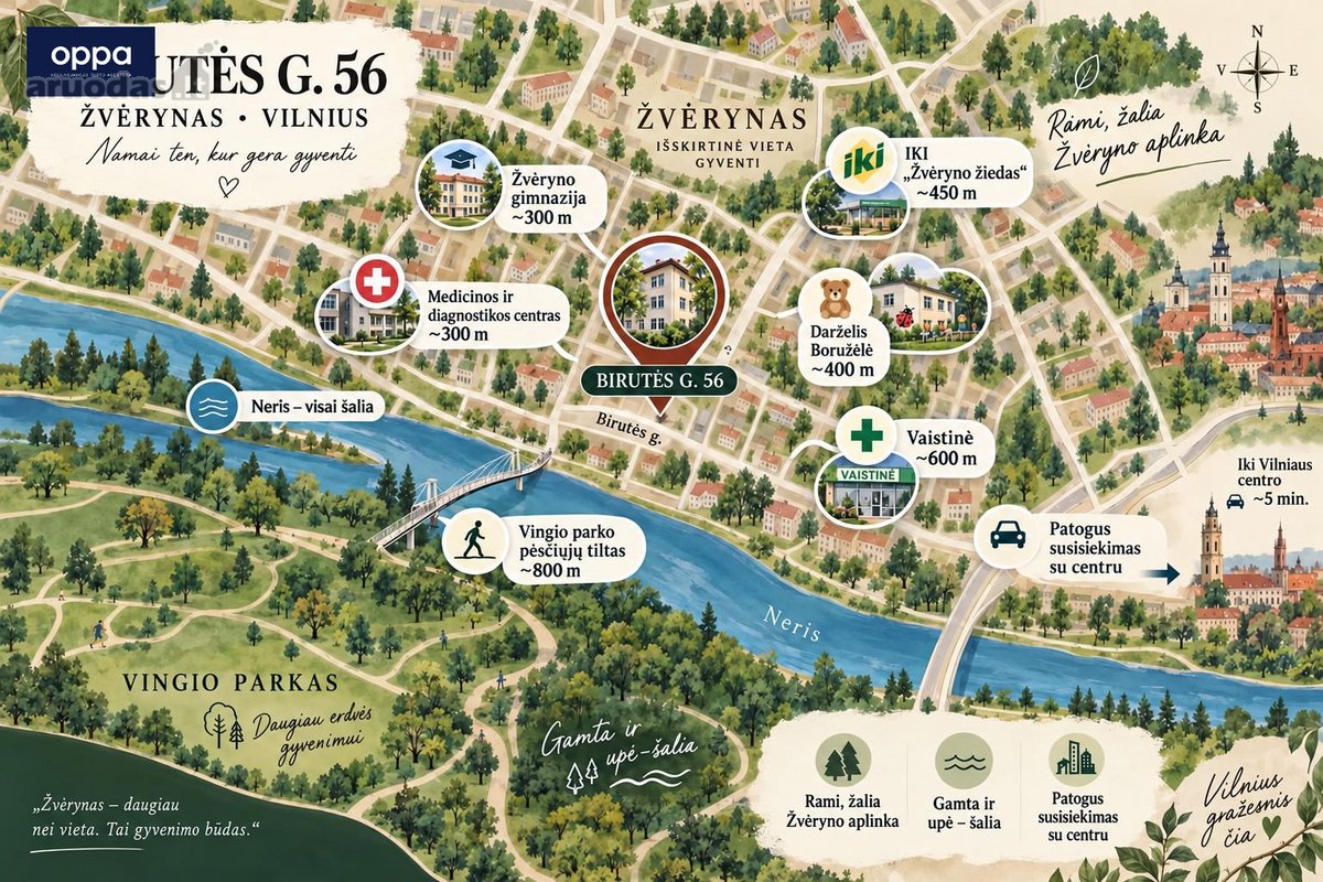 Parduodamas 1 Kambario Butas Žvėryne – - nuotraukos Nr. 18