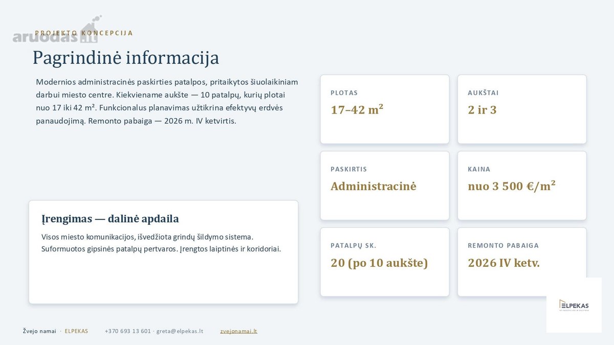 Tiesiogiai iš vystytojo  administracinės - nuotraukos Nr. 2