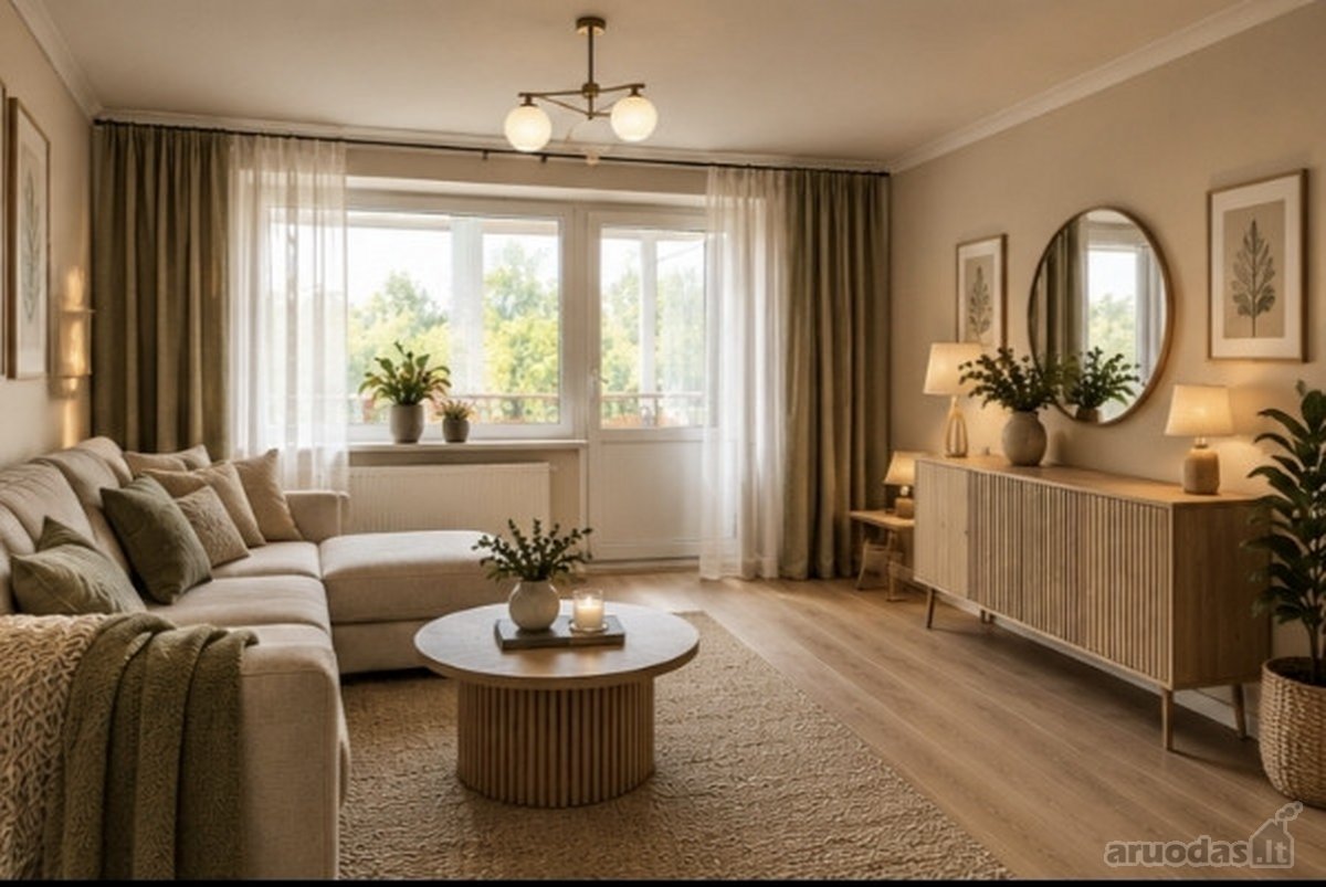 1 aukšte parduodamas erdvus 2 kambarių butas - nuotraukos Nr. 40
